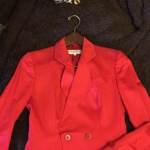 Giorgio Armani Red Suit size 2, made in Italy